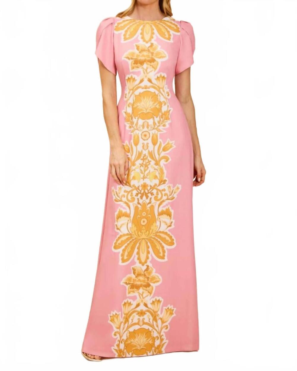 NEW MESTIZA NEW YORK katherine gown in florentine blush
